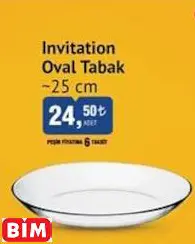 PAŞABAHÇE INVİTATİON OVAL TABAK